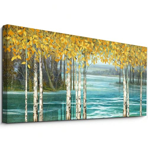 Peinture sur toile de bouleau XBTYKPB une œuvre d'art mural raffinée avec cadre