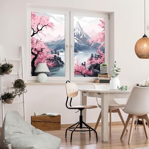 Vinilo adhesivo para ventana con diseño Japonés 2 piezas miniatura 5
