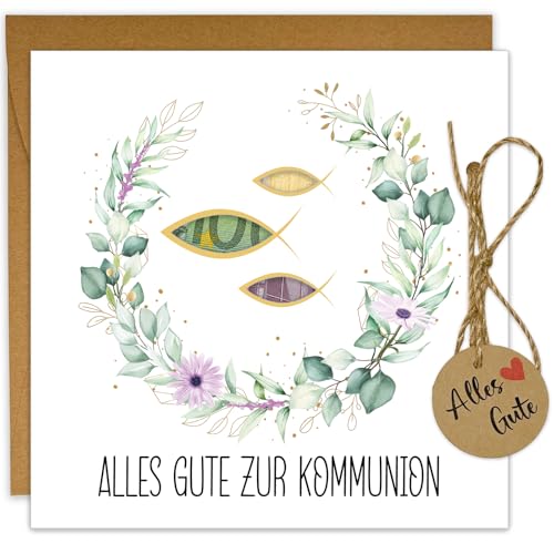 JOYEASE Geldgeschenk Kommunion Verpackung mit Umschlägen Coole Kommunion Geschenk Mädchen Junge Geld Karte Kommunion Erstkommunion