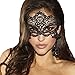 JeVenis Luxury Sexy Lace Augenmaske Prom Mask Maskerade Ball Maske für Kostümparty Cosplay (Black)