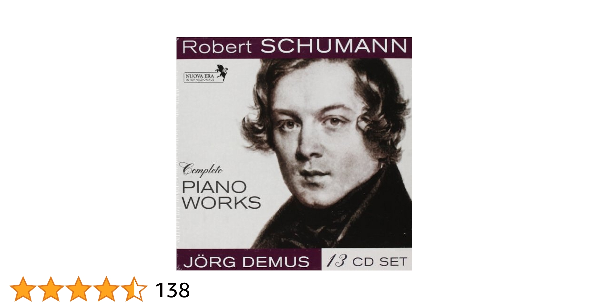 欧14discs CD Robert Schumann, Jorg Demus The Complete Piano Works Vol. 1 / 13 NE7353 Nuova Era /01320 71twZSPloML._UF1000,1000_QL80_.jpg