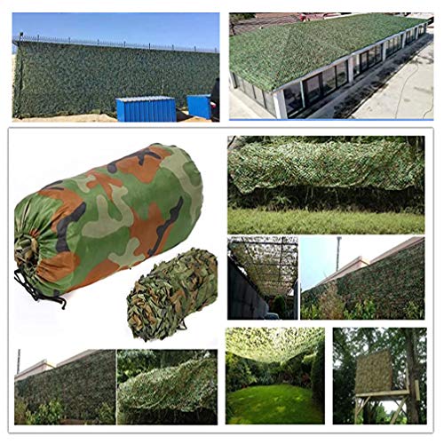 210D UV-Schutz Tarnnetz, 6 * 20m Camouflage Woodland Net, reißfest, windfest, für Militär Wüsten Camping Jagd Dekoration… – Bild 3