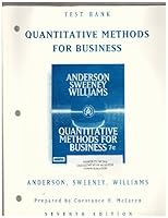 Quant Methods Busns Ed7 TB 0538876034 Book Cover