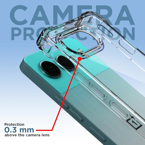 Image of Pikkme Back Cover for OnePlus Nord 4 5G PC + TPU Clear Transparent Raised Edges Shockproof Protective Phone Bumper Case(Transparent)
