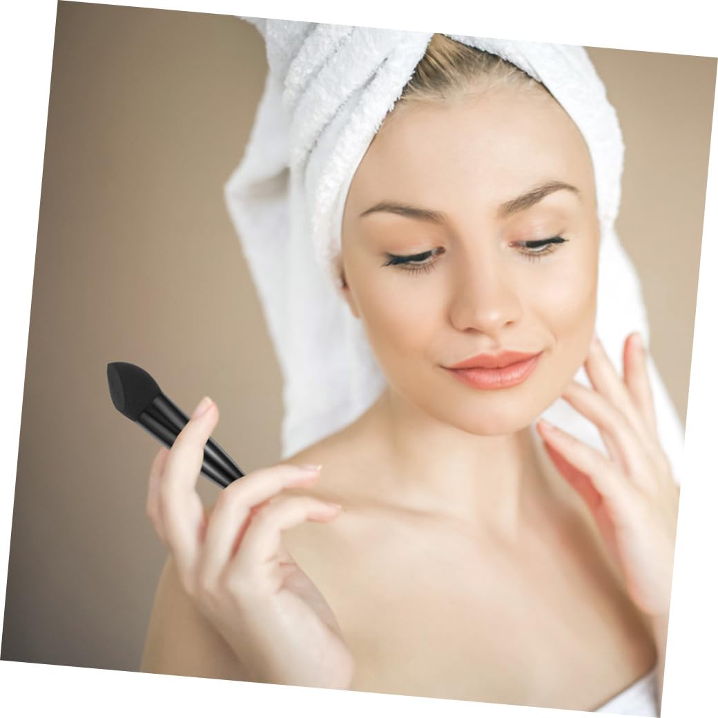 Mikikit Make Up Stifte Nass und Trocken Make Up Pinsel aus Latex 6 Stück mit Griff Tragbare und Zarte für Präzises