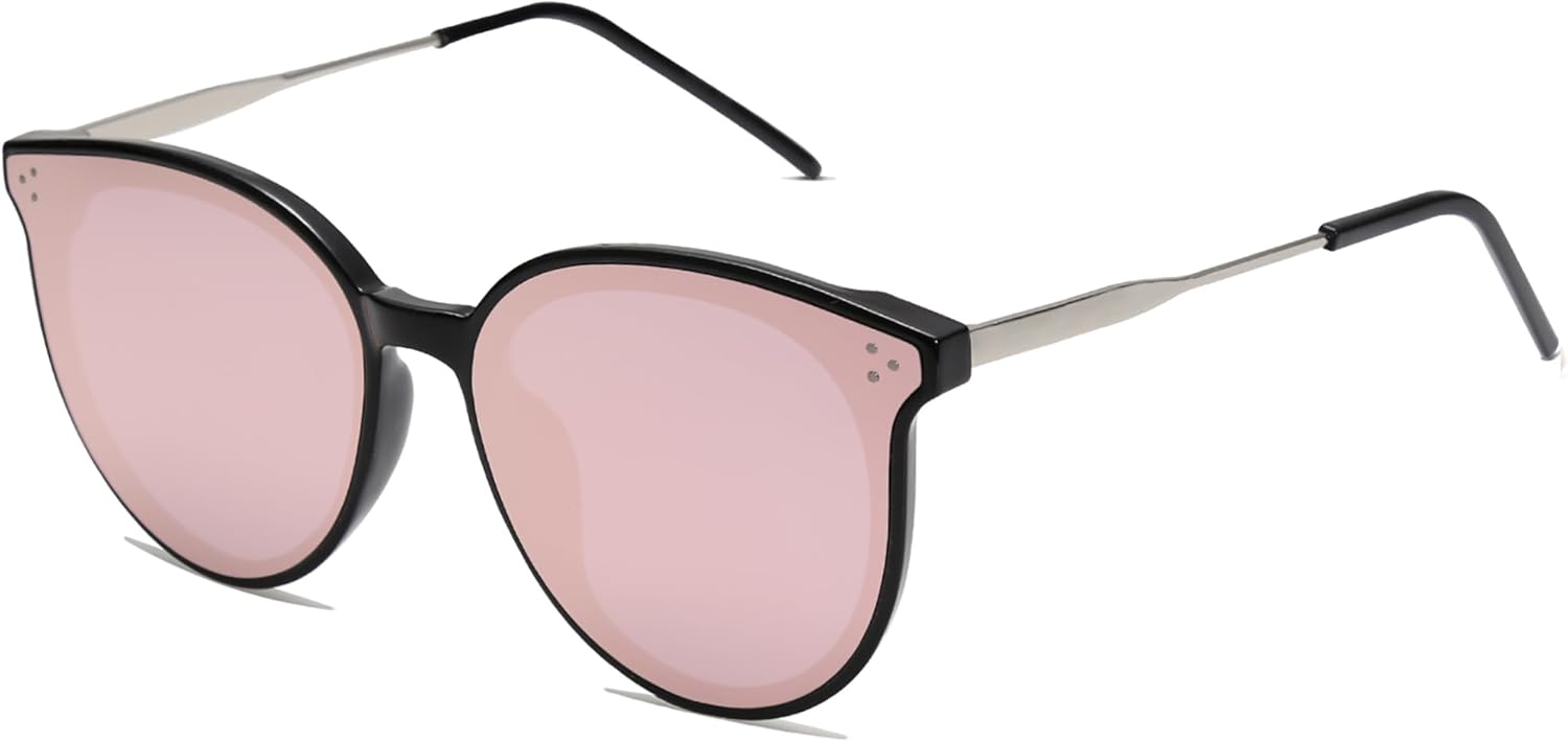 SOJOS Classic Round Sunglasses Womens Mens Trendy Oversized Shades Retro Vintage Sunnies