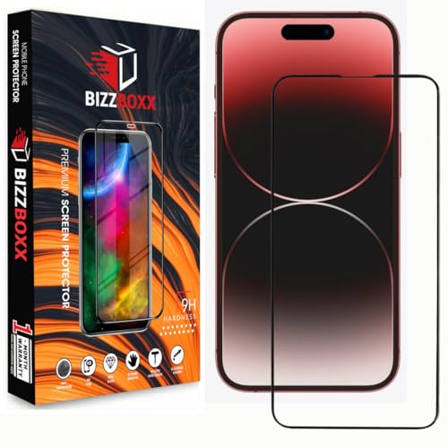 Image of Apple I Phone 15 Pro | Premium Tempered Glass | Anti Static | Full Screen Coverage-Edge to Edge | 9H Hardness | With easy Installation Kit (Pack of 1)