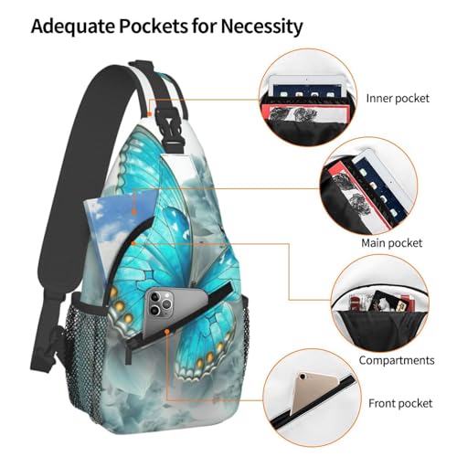 Man's Cross Chest Bag Diagonally Sling Backpack Shoulder Bag miniatura 4