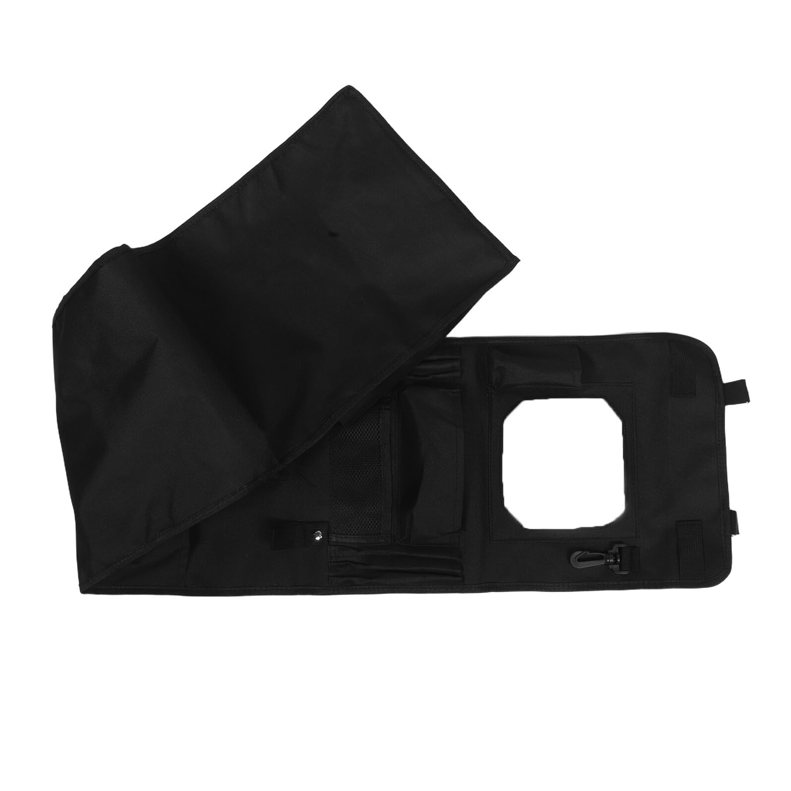 Organizador Colgante para Armarios y Puertas Bolsa de Almacenaje con Múltiples Bolsillos Resistente y Ligero para Estudiantes Gimnasio y Oficina Negro