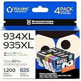 934XL 935XL Compatible Ink Cartridge Replacement for HP 934 935 | Fit OfficeJet 6812 6815 6220 6800 6820 6822 6825 OfficeJet Pro 6230 6830 6835 6836(Black, Cyan, Magenta, Yellow)