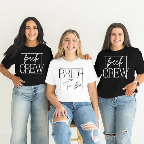 Bride Shirt for Women Engaged Shirt Bachelorette Party Shirts Bride Crew Short Sleeve Bridal Shower Tee Tops4