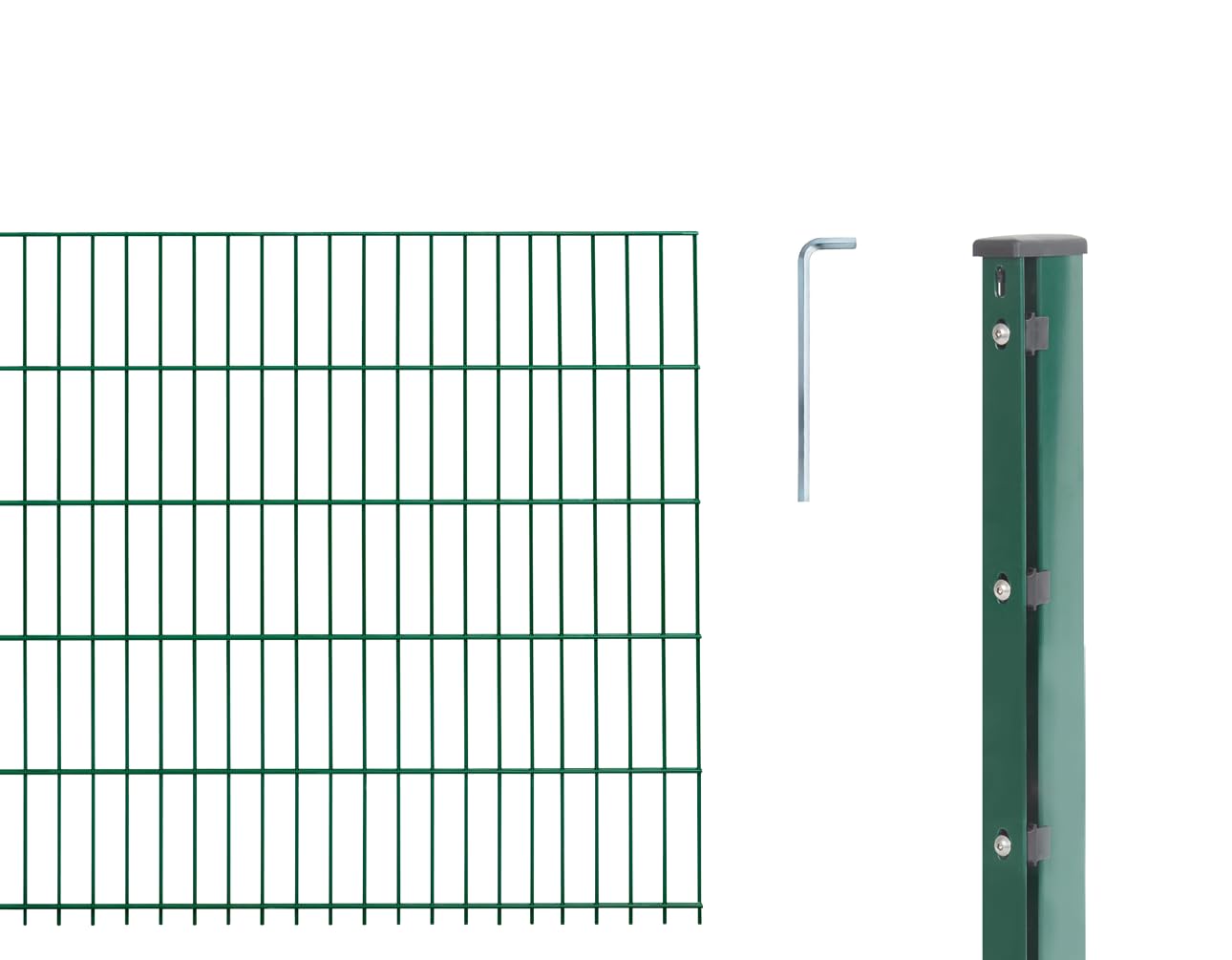 Alberts 658182 Podwójne pręty siatkowe typ 8/6/8, 2500 mm, zielone