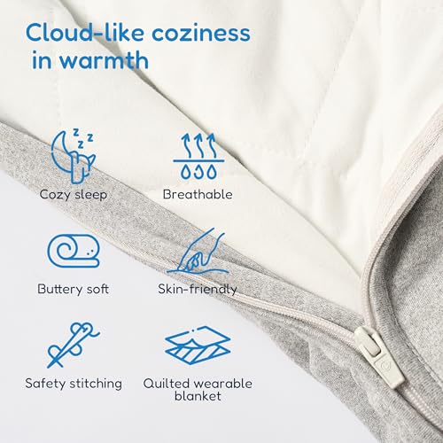 Image of TotAha Toddler Sleep Sack 1.0 TOG for 2T-3T-4T, Unisex Buttery Soft Sleeping Sacks with 2-way Safe Zipper, Premium All Season Sleep Bag