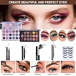 All in One Makeup Kit for Women Full Kit,Travel Makeup Set,Makeup Gift Set for Girls & Teen,Professional Makeup Kit Includes lash Clusters Kit Eyeshadow Lipstick Brow Pencil Eyeliner Brush Set - Image 3