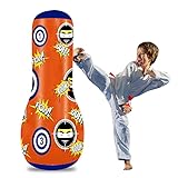 Boxsack Kinder-160cm Aufblasbarer Boxsack Stehend, Boxsack Kinder Ab 6 Jahre üBen Von Karate, Taekwondo, MMA, Erwachsene Fitness Dekompression Sandsäcke