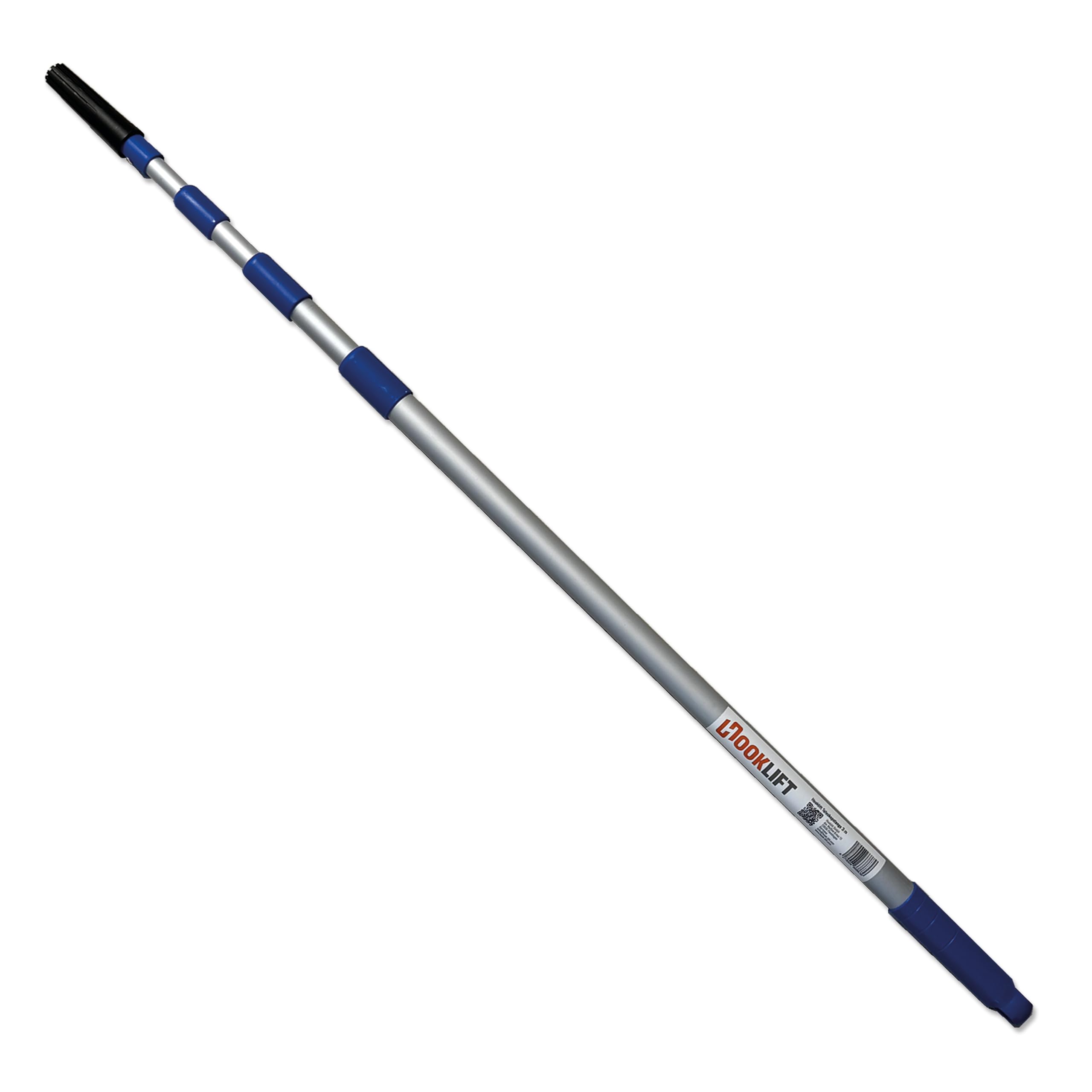 die KÜRZESTE 3m Alu-Teleskopstange mit Adapter, stufenlos von 105 bis 305 cm verstellbar; ideal für das neuartige Magnet-Haken-System viele weitere Werkzeugaufsätze nutzbar