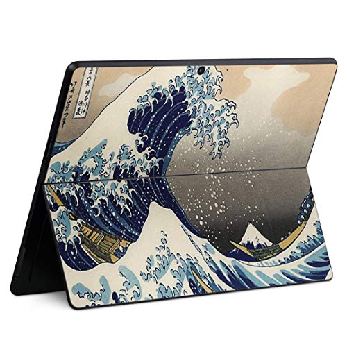 igsticker Skin für Microsoft Surface Pro9 / Pro8 /Pro X Ultra Dünn Premium Schutzfolie Rückseite Sticker Skin Decal Cover Universal Tablet Japanischer Stil Japanisches Muster Meer Cover