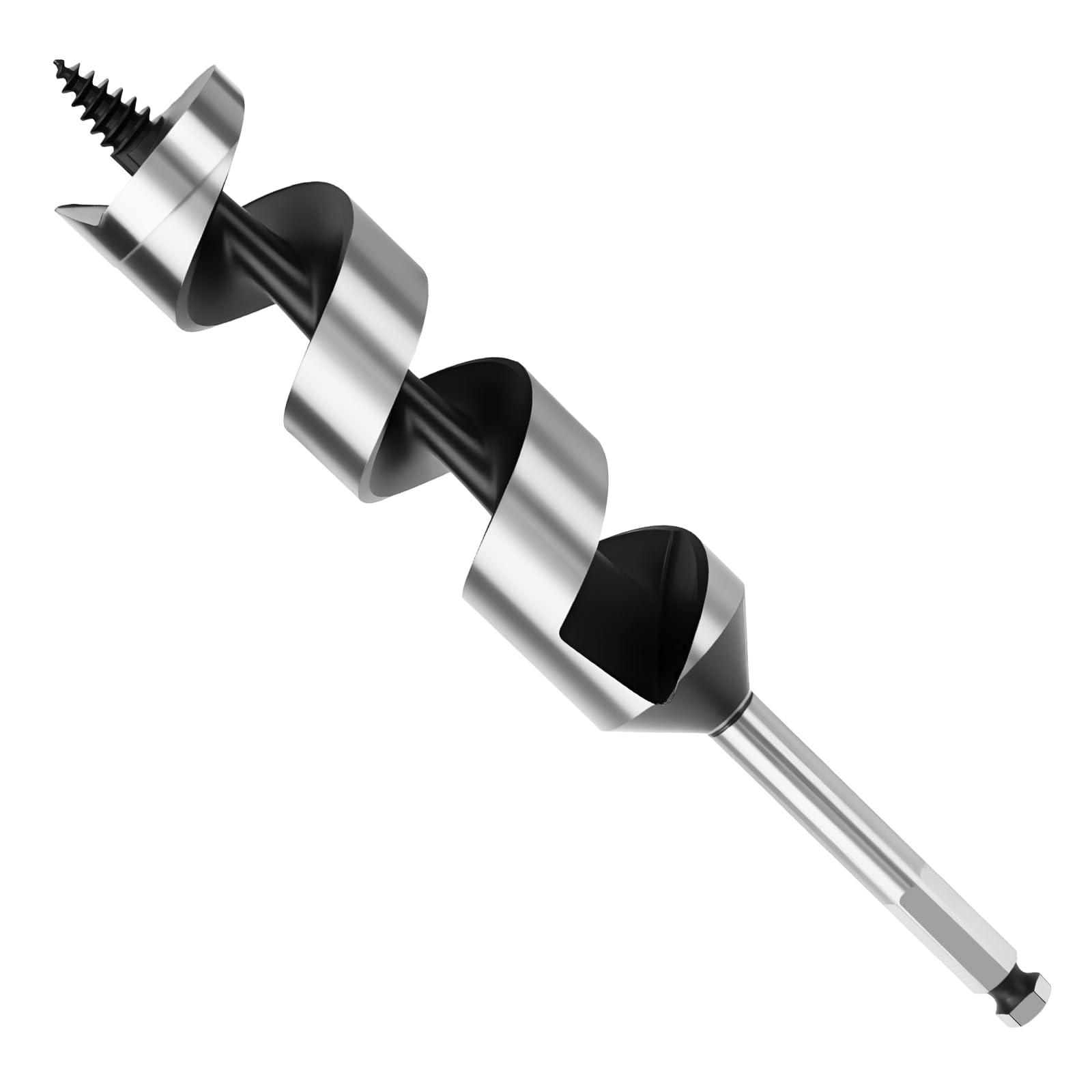 MOXPIFY Wood Auger Drill Bits, 40mm Timber Drill Bits 230mm Long Hex Shank, Extra Long Drill Bits Wood For Woodworking (40mm x 230mm) โ image 1