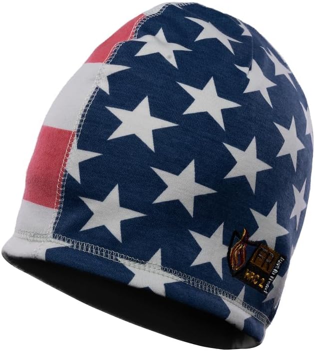 Flame Resistant FR Reversible Beanie/Skull Cap - Heavy Duty - 100% C Knit - 16 oz - Image 4