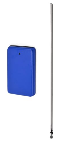 Eisco Labs - Juego de base de retorta rectangular y varilla de 11 x 6 pulgadas, varilla de 35.5 pulgadas, hierro fundido resistente, varilla de