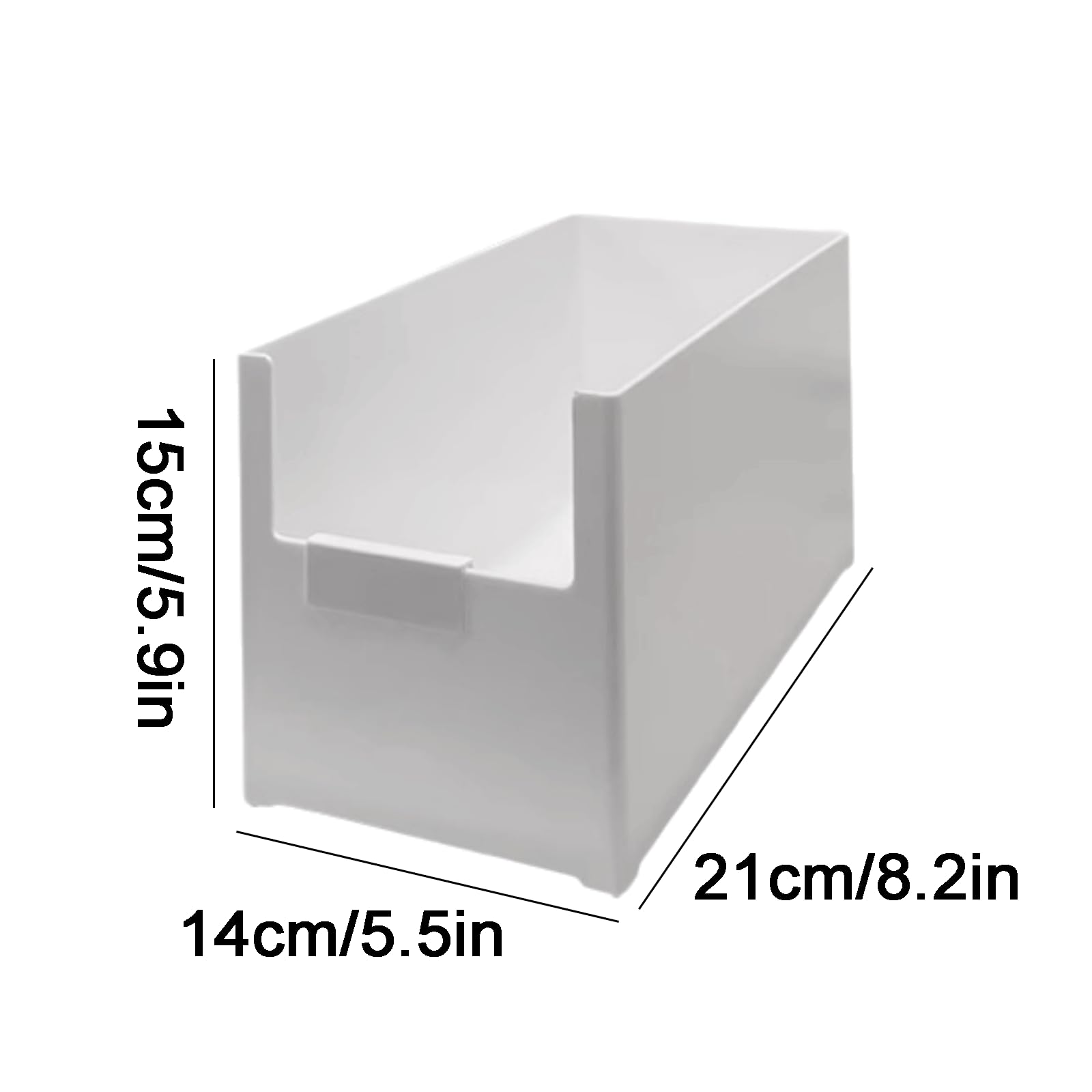 Pratico Scatola portadocumenti in plastica Scatola portadocumenti da tavolo Scatola portadocumenti per ufficio impilabile Scatola portadocumenti bianca Cestello portadocumenti verticale Versatile