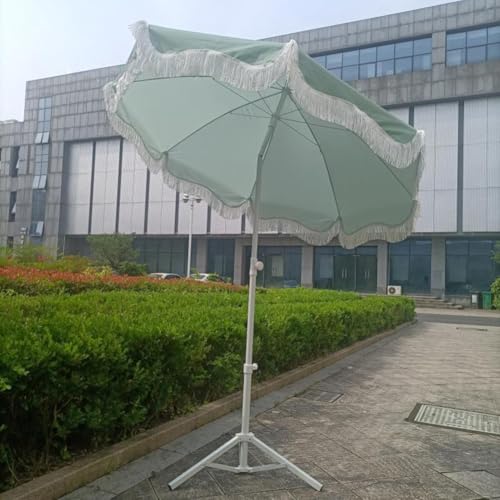 Sombrilla de jardín basculante de 200 cm impermeable con protección solar 6