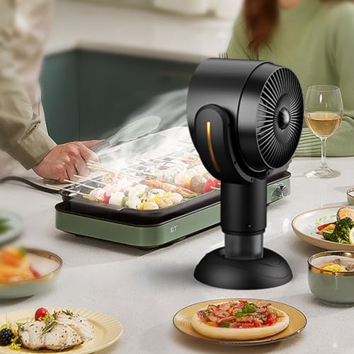 Tragbare Abzugshaube, Dunstabzugshaube mit austauschbarem Filter, Tragbare Dunstabzugshaube, Luftreiniger 2-in-1, Dunstabzug Mobil Geräuscharme, Mini Starke Saugkraft Desktop-Dunstabzugshaube