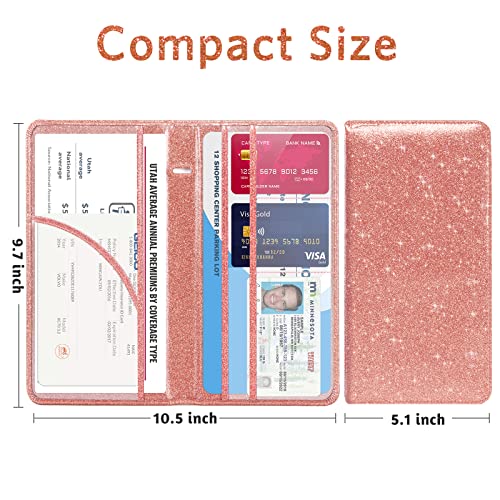 Image of CoBak Car Registration and Insurance Holder | Vehicle Glove Box Organizer, Auto Truck Compartment Document Case with Magnetic Closure for Insurance & Driver License