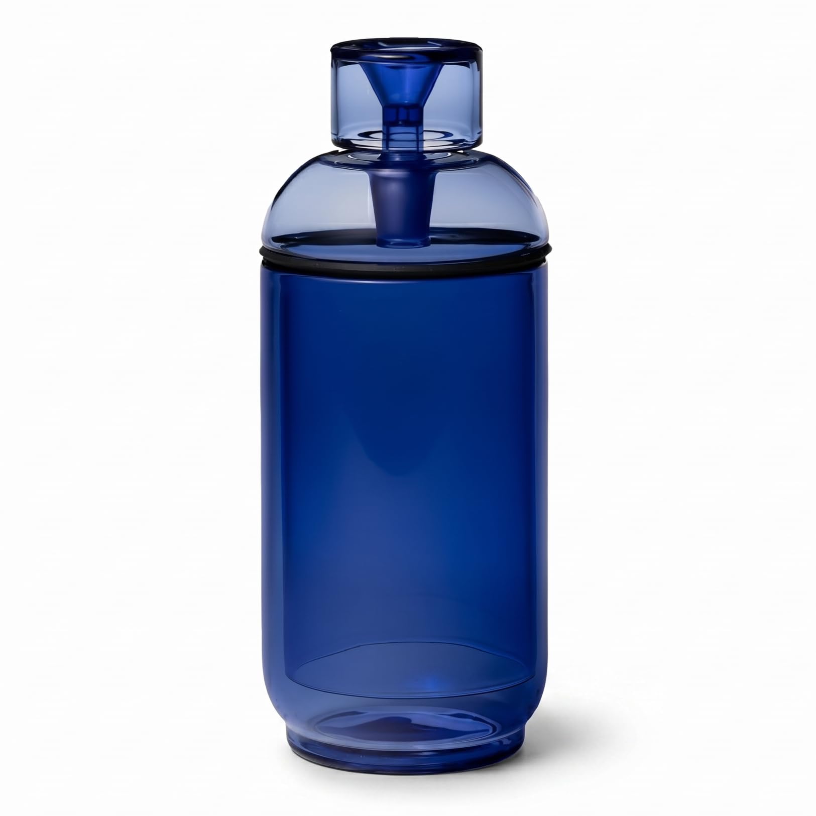 NWTN Home Vesper Bong Gravedad de Cristal | Pipa de Agua de Mesa Vintage de Cristal con Casquillo de 14 mm para Fumar (lapislázuli)