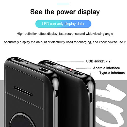 Power bank inalámbrico de 10000 mAh ideal para ver vídeos en el tren gracias a su soporte 4