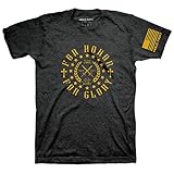 Hold Fast Men's Honor and Glory T-Shirt - Dark Grey -XL