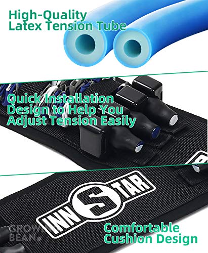 GrowingBean - Bench Press Assistance Resistance Bands, Home Gym, Multiple Training Methods, 152lbs