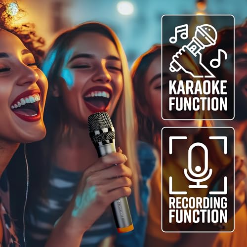 Image of ZEBRONICS VOX DJ Party Bluetooth Speaker, 220W, Upto 10h Playback, Karaoke & Record, BT v5.3 | TWS | USB | 2X Mic Input | Aux | SD | FM, Multicolor LED, 2 x 12 Drivers, Dual UHF Wireless Mic