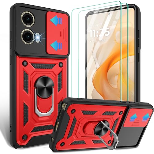 Coque Moto G Stylus 5G 2024 antichoc à anneau rotatif 360°