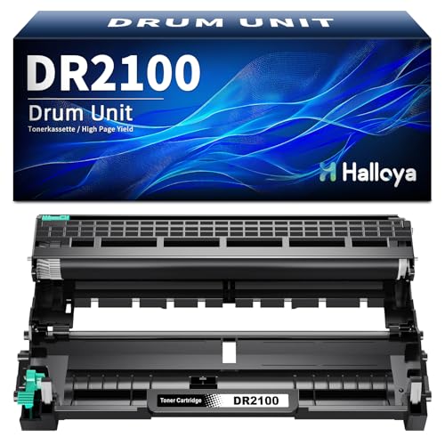Halloya DR2100 DR 2100 Tambor compatible para Brother DCP 7030 DCP 7040 DCP 7045N HL 2140 HL 2150N HL 2170 HL 2170W MFC 7320 MFC 7340 MFC 7440N MFC 7840W (1 Pack)