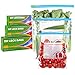 70 Pcs Food Storage Freezer Bags, 3 Sizes Zip Lock Bags (4.55L, 2.27L, 1L), Reusable Ziplock Bags Sandwich Bags with Expandable Bottom, Heavy Duty Food Bags for Fruits, Veggies, Meat, Snacks