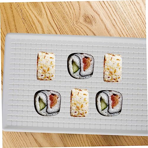 Plato de sushi Garneck multipropósito blanco ligero miniatura 6
