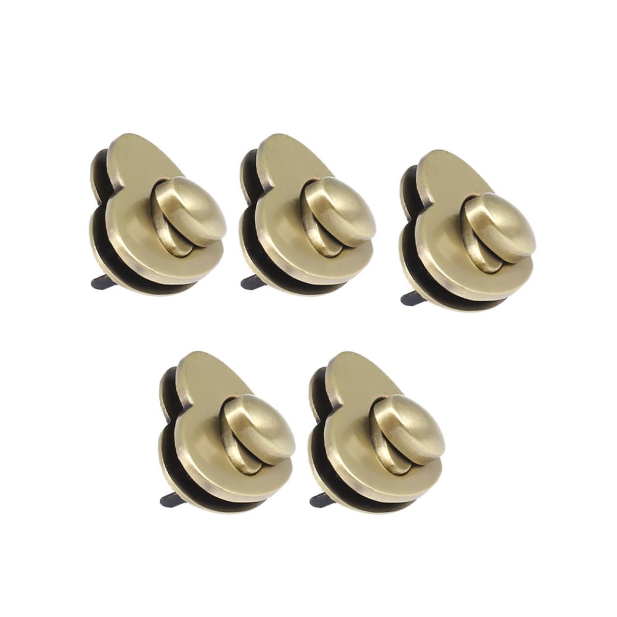 Lurrose 5 Pcs Turn Lock Purse Lock Handbag Lock Handbag with Lock Bling Accessories Heart Purse Lock Bag Locks for Bags Lock Fasteners for Handbag DIY Handbag Hardware Closure Lock