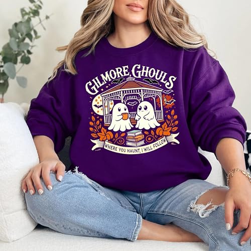 Gilmore Ghouls Sweatshirt Ghost Parody Halloween Hoodie Fall TV Show Fan Shirt Multicolor2