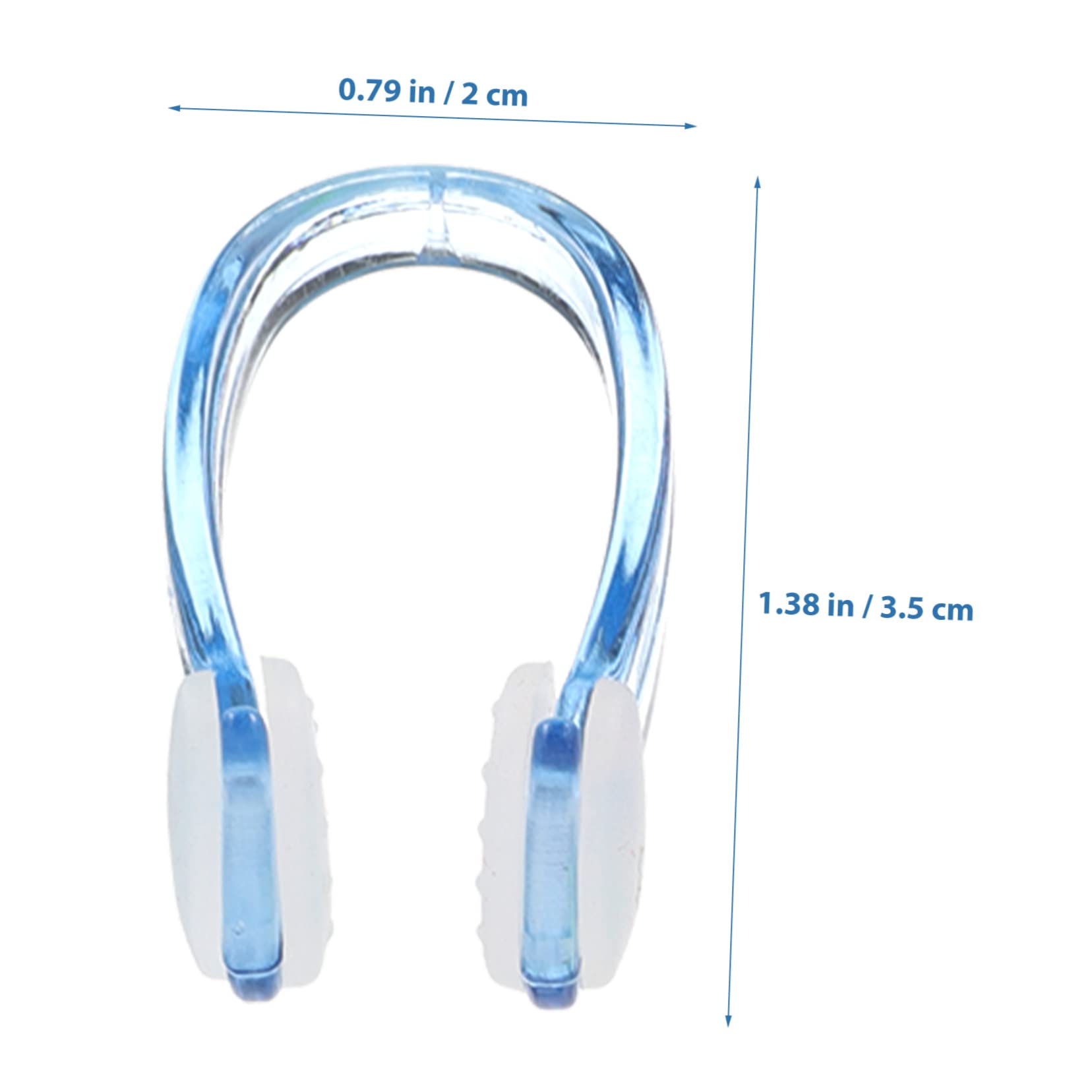 Gogogmee 4pcs Universal Diving Nose Clip for Swimming Nonskid Lightweight Waterproof Comfortable for Adults Boys and Girls