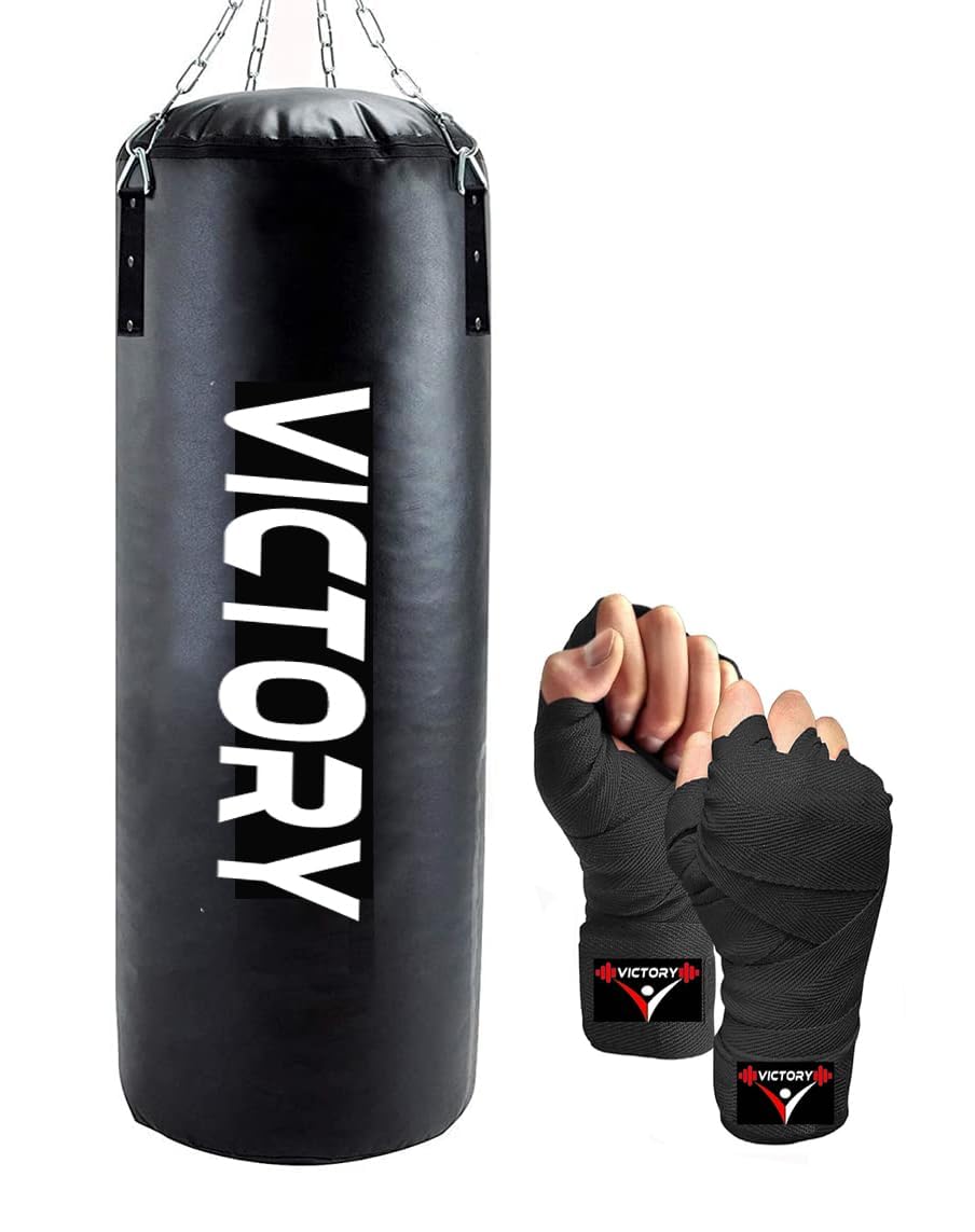 メンテナンス Weighted Punching Bag Buy Victory Heavy Synthetic Leather Boxing Punching Bag Black