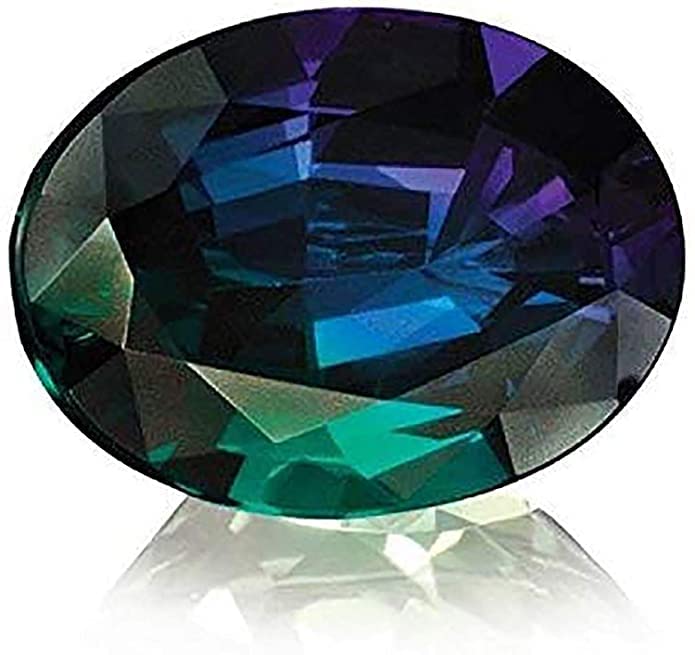 5.25 Ratti Color Changing Alexandrite Stone Lab Created Synthetic Loose Gemstone AAA Quality Excellent Shinning Stone