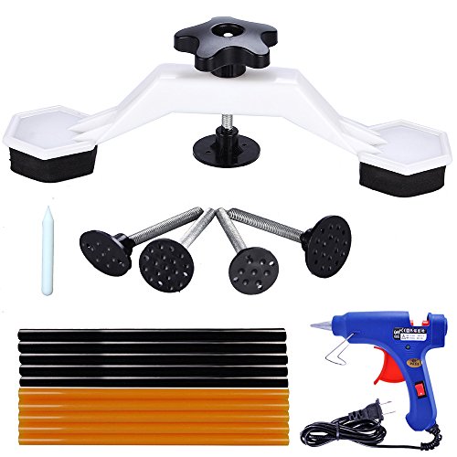 GLISTON Painless Dent Puller with 10 PCS Strong Stickiness Glue Sticks Glue Gun for Car Hail Damage...