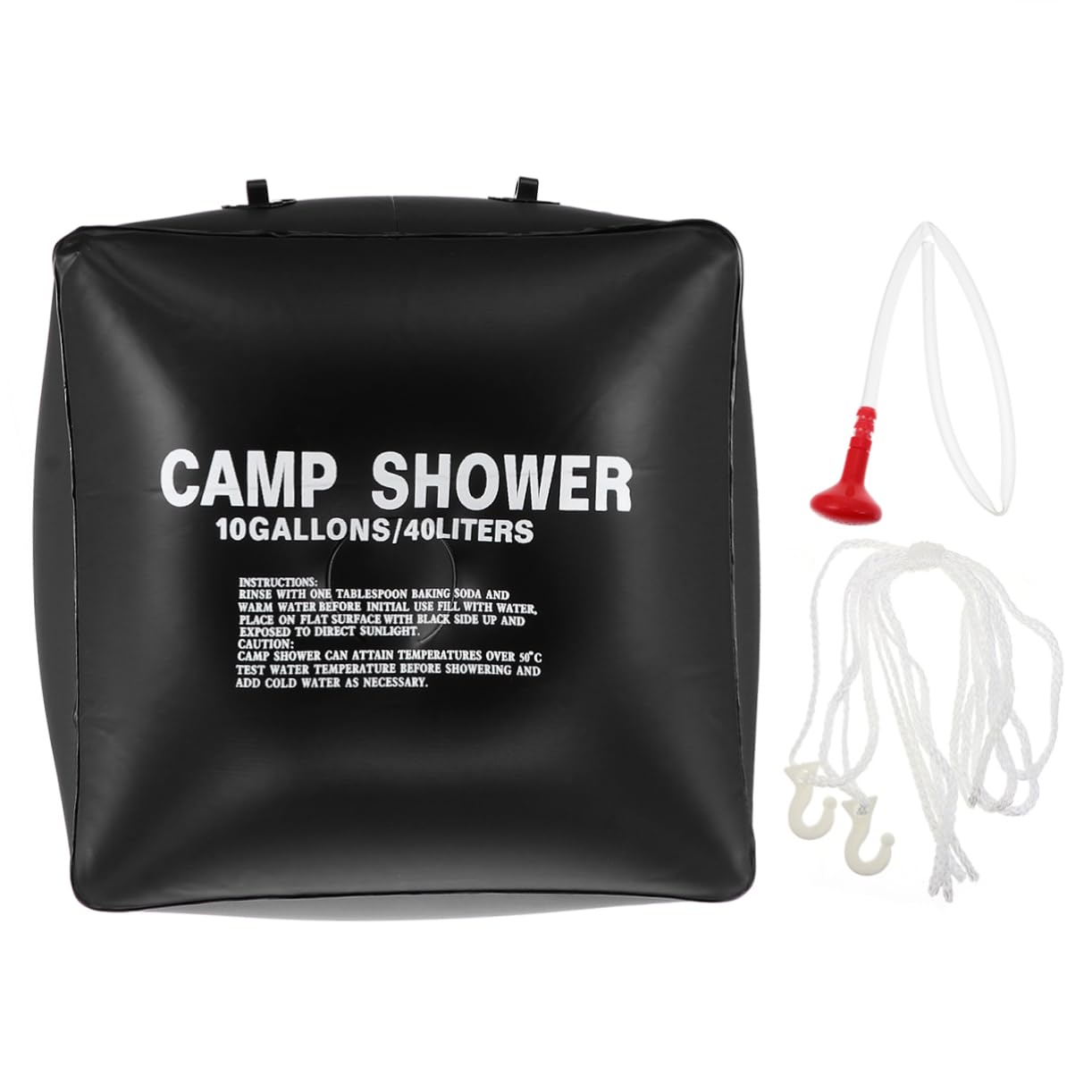 BRIGHTFUFU Solar Camping Shower Bag 40l Portable Shower Pouch for Outdoor Activities