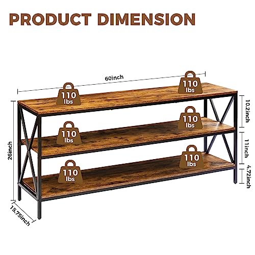 Short-Bookshelf-Book-Shelf-For-Office-Low-Bookshelf-Under-Window-Metal-2-Tier-Horizontal-Bookshelf-Long-Bookshelf-Horizontal-Bookcase-Shelving-Unit-Wide-Bookshelf-Farmhouse-Open-Bookshelf-Book-Case
