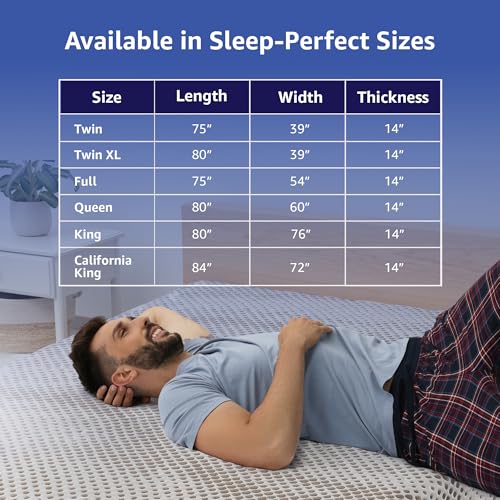 Image of ROOST SLEEP 14-Inch Cal King Mattress, Copper Smart Thermic Gel Cooling for Hot Sleepers & Back Pain Relief, Medium Firm Hybrid, Made in USA, CertiPUR-US Certified, Bed in a Box