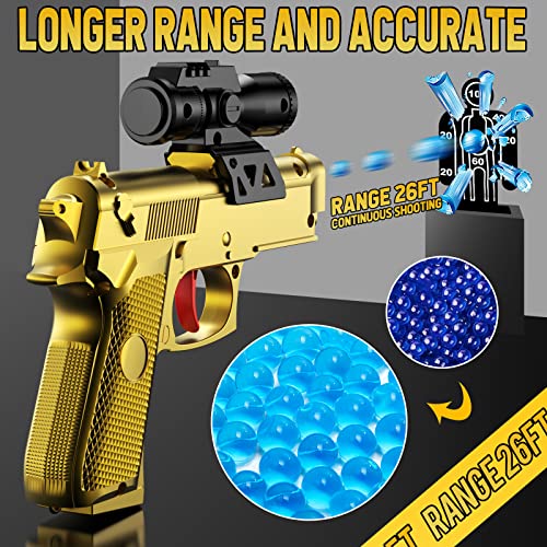 [2 Pack] Splatter Ball Gun Toys -Gel Ball Blaster Pistol, With 20000+ 6Mm Water Beads, Toy Gun For Outdoor Shooting Games Birthday Gift For Adult Youth 12+ #TOP3