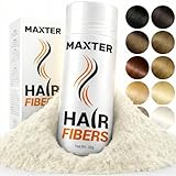 Maxter FIBRAS CAPILARES Blanco - Microfibras Capilares de Algodón en Polvo 100% Natural para Disimular Calvicie y Alopecia al Instante - Fibra Capilar Hombre y Mujer - Hair Fibers