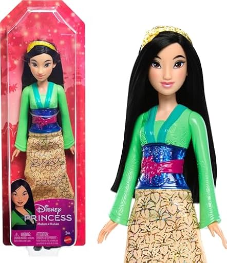 Mattel Disney Princess Mulán Muñeca princesa con pelo largo, juguete +3 años (HLW14) | Ya disponible en tu tienda friki favorita! En mundofriki.es! Mattel Disney Princess Mulán Muñeca princesa con pelo largo, juguete +3 años (HLW14) | Ya disponible en tu tienda friki favorita! En mundofriki.es!