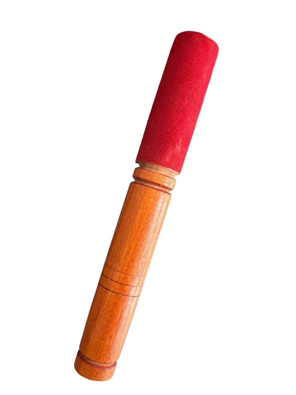 Singing Bowl Stick Tibetan Bowl Mallet Meditation Bowl With Beat Accessory PU Leather Cover/red colour